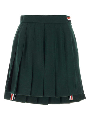 THOM BROWNE Chic Wool-Blend Mini Skirt for Women