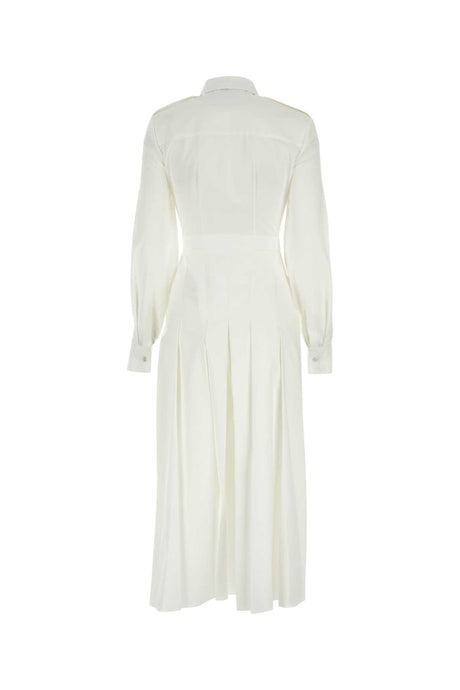 ALEXANDER MCQUEEN Elegant Poplin Shirt Dress for Women