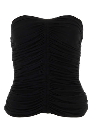 SAINT LAURENT Elegant Black Viscose Top for Women