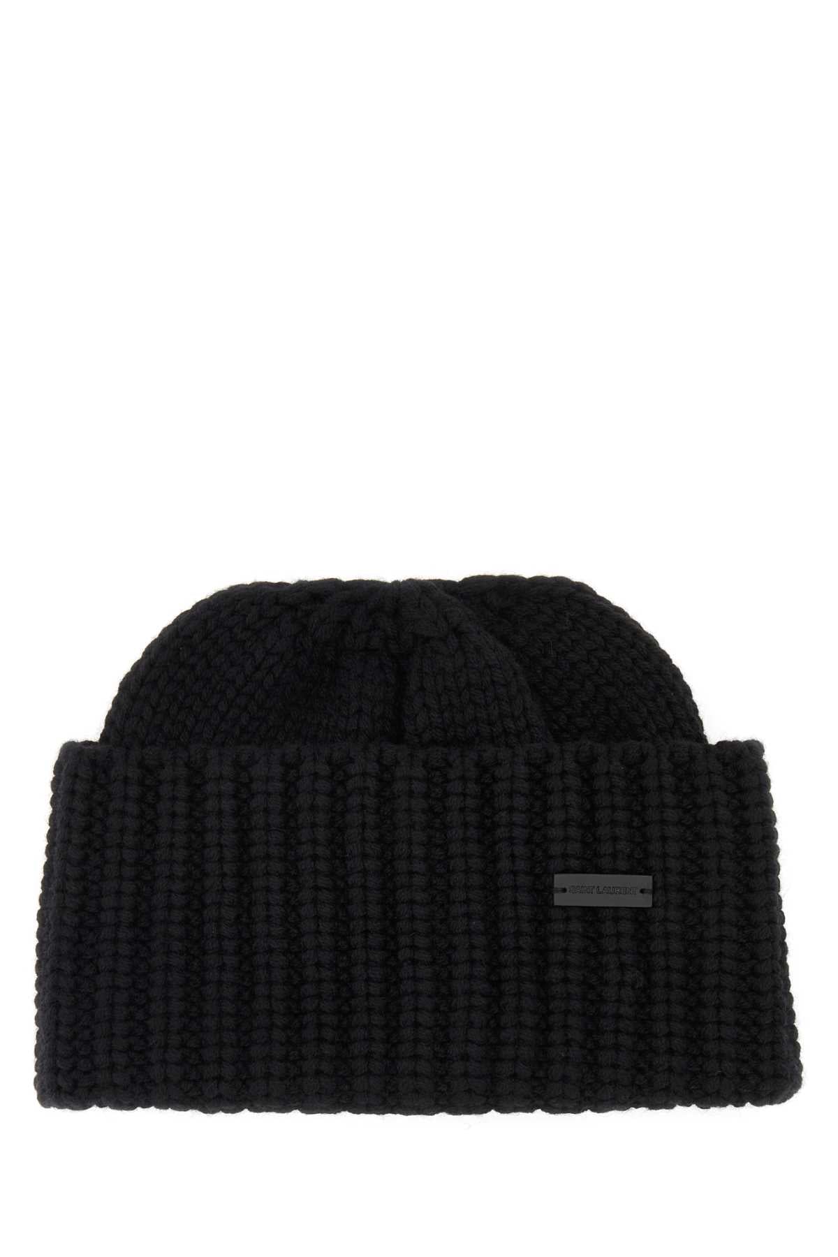 SAINT LAURENT Luxury Cashmere Beanie Hat for Women