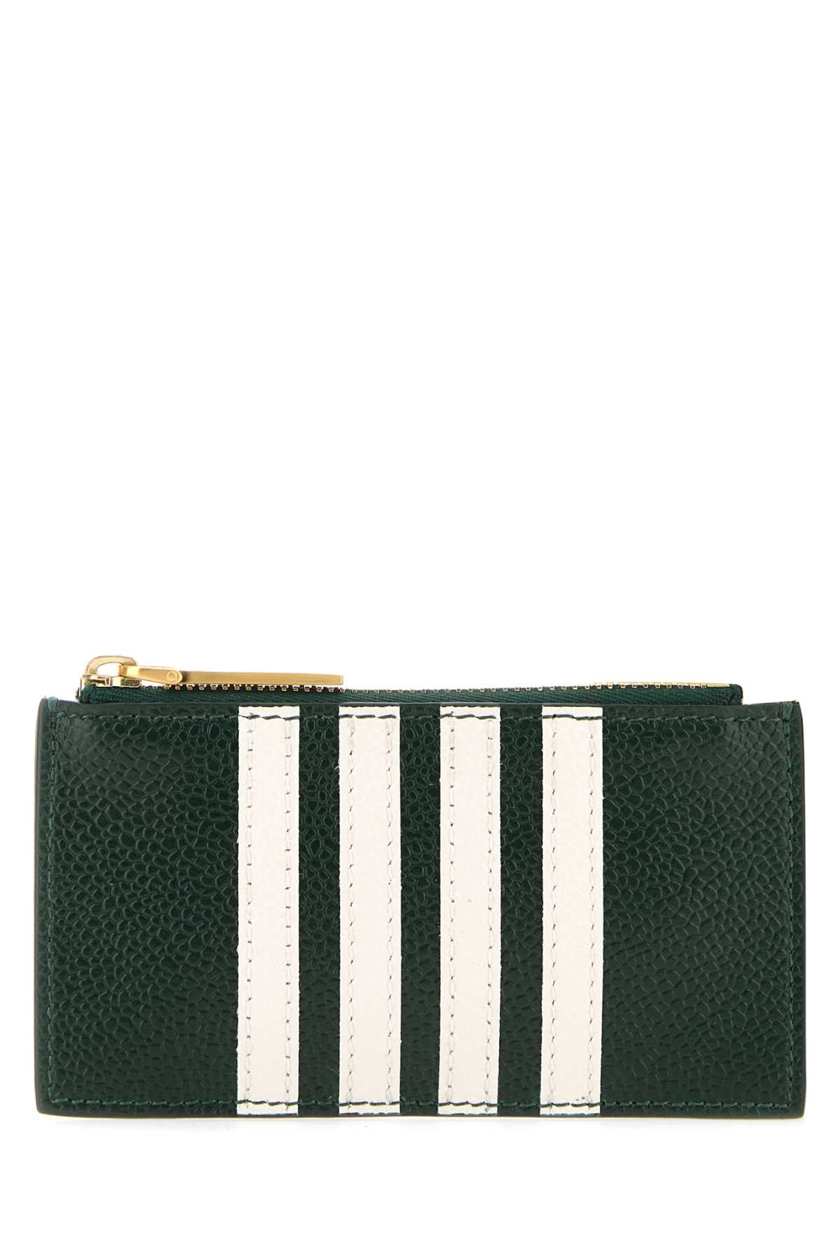 THOM BROWNE Mini Leather Cardholder 13 cm x 7 cm