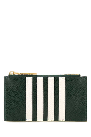 THOM BROWNE Mini Leather Cardholder 13 cm x 7 cm