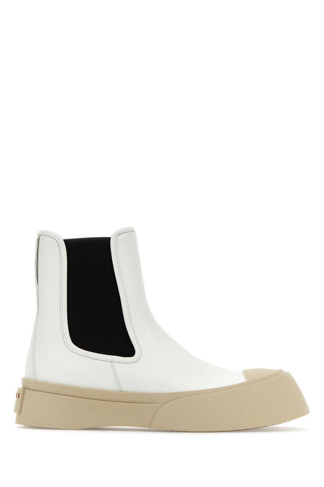 MARNI Chic Nappa Leather Ankle Boots