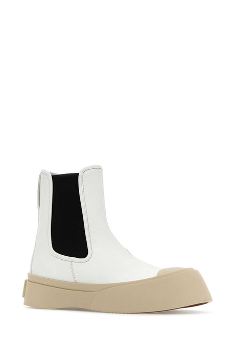 MARNI Chic Nappa Leather Ankle Boots