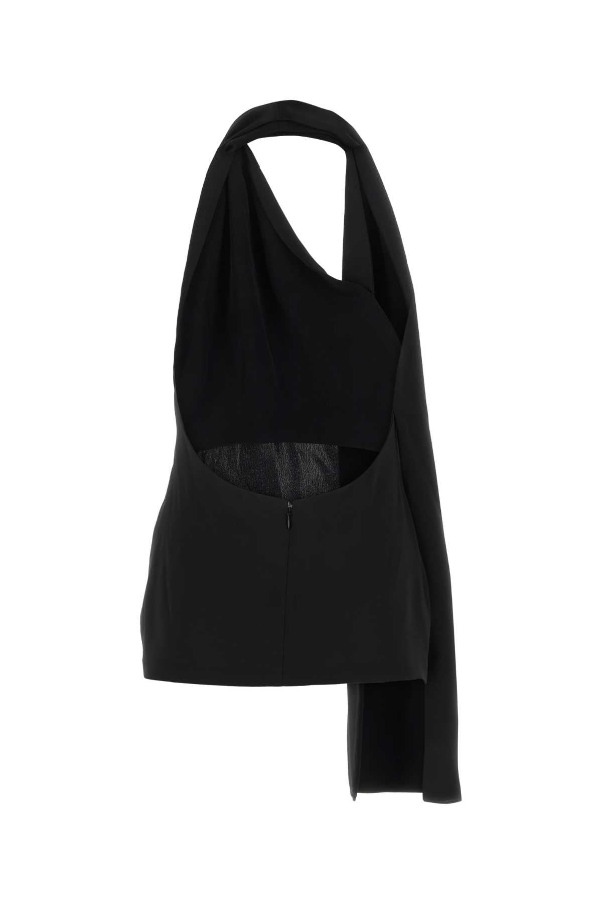 LOEWE Elegant Black Satin Mini Dress for Women