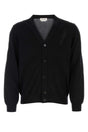 ALEXANDER MCQUEEN Classic Black Wool Cardigan for Men