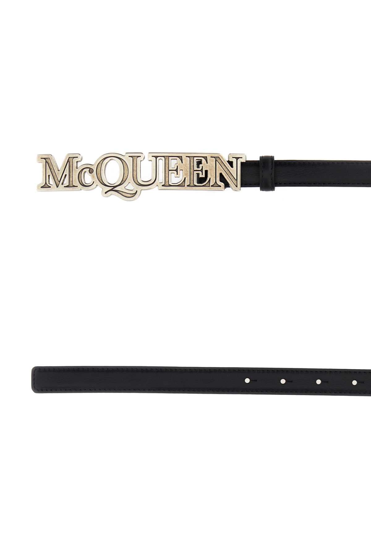 ALEXANDER MCQUEEN Classic Leather Belt - 2 cm Height