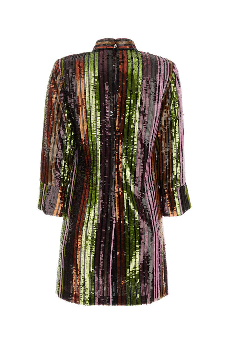 DSQUARED Eye-Catching Multicolor Sequins Mini Dress