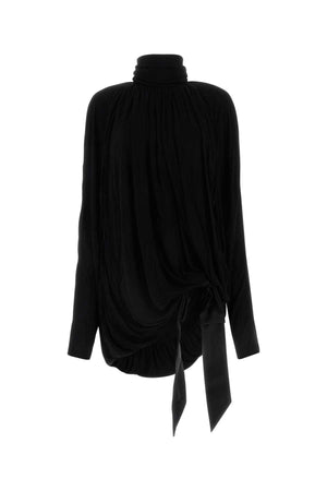 SAINT LAURENT Sleek Black Viscose Blouse for Men