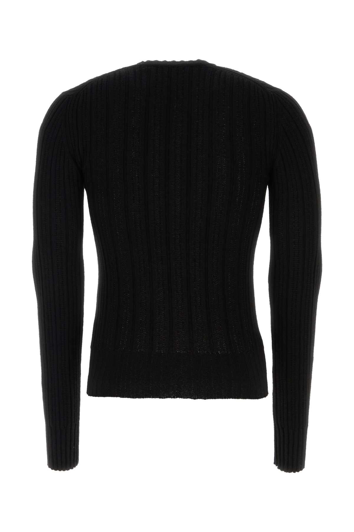 DOLCE & GABBANA Essential Black Knit Sweater for Men