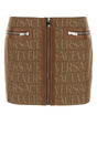 VERSACE Elevated Embroidered Jacquard Mini Skirt