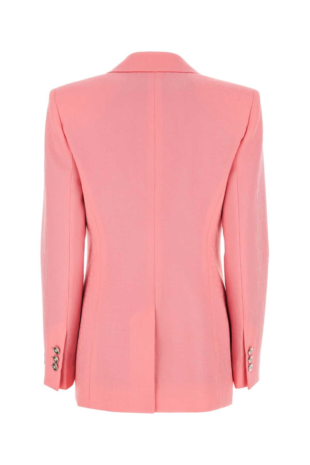 VERSACE Pink Jacquard Blazer for Women