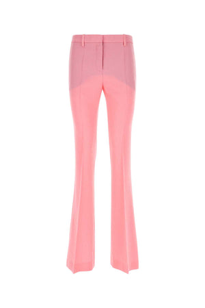 VERSACE Chic Pink Wool Pants