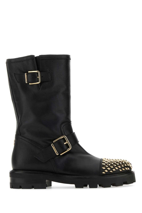 JIMMY CHOO Leather Biker II Boots for Women