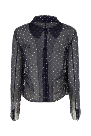 MIU MIU Chic Printed Chiffon Shirt