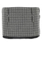 MIU MIU Embroidered Wool Mini Skirt