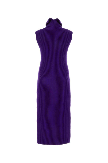 JIL SANDER Chic Purple Blend Sweater Dress