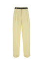 JIL SANDER Wide-Leg Pant in Soft Pastel Yellow