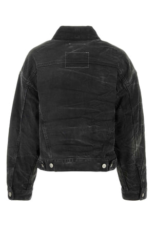 MM6 MAISON MARGIELA Black Stretch Denim Jacket for Women