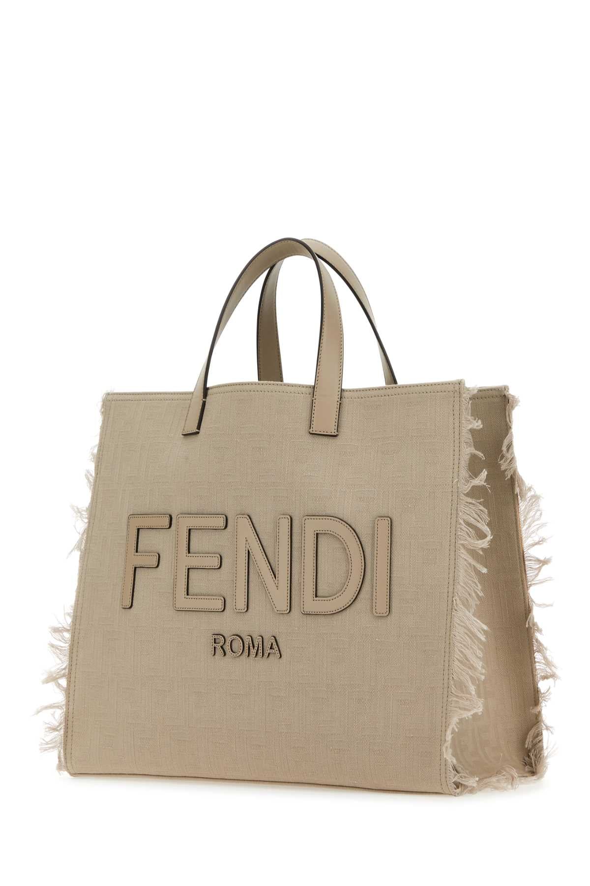 FENDI Stylish Embroidered Jacquard Shopping Handbag - 44cm x 33cm