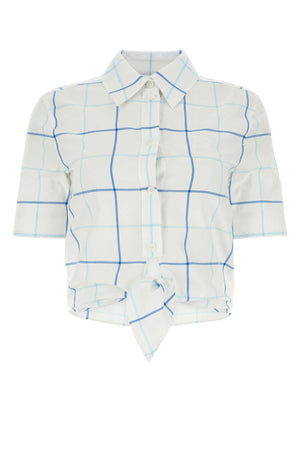 BURBERRY Embroidered Cotton Poplin Shirt for Women