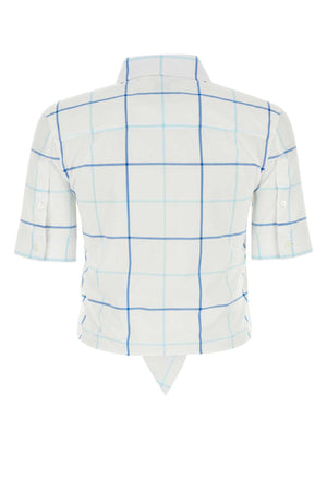 BURBERRY Embroidered Cotton Poplin Shirt for Women