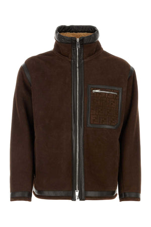 FENDI Chic Suede Jacket for Men - 2024 Edition