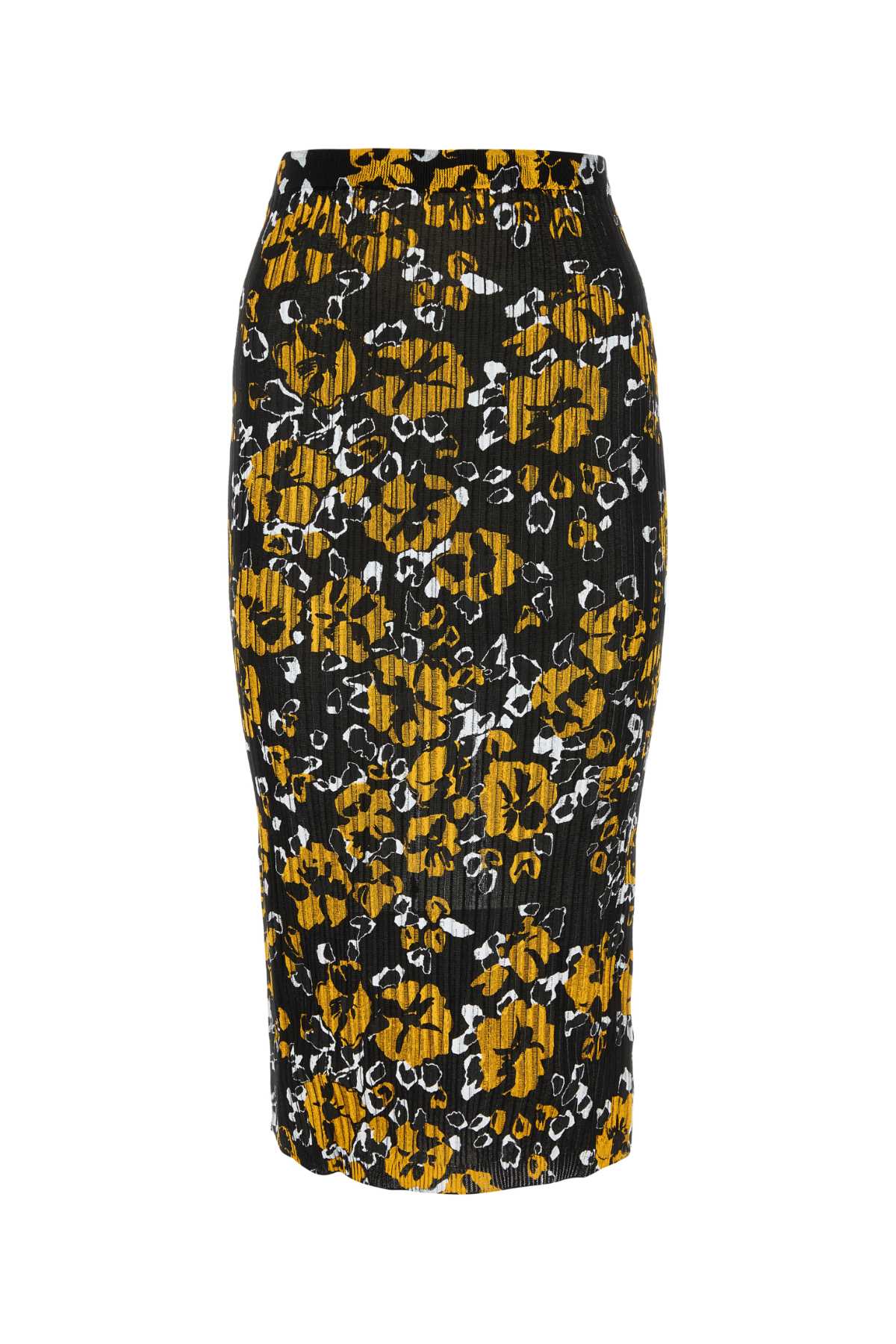 LANVIN Floral Printed Silk Blend Mini Skirt