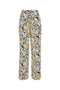 LANVIN Floral Printed Satin Trousers - Women's Size 10