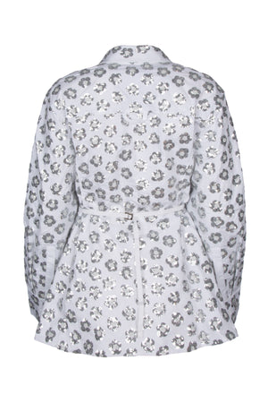 JACQUEMUS Elegant Embroidered Shirt with Sequin Flowers for Women