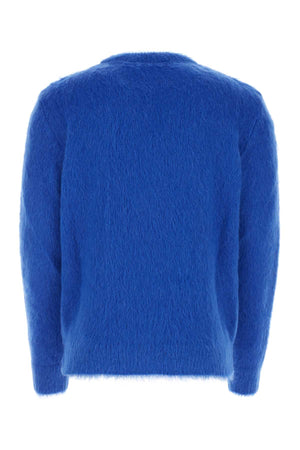 BALMAIN Electric Blue Wool Blend Sweater for Men