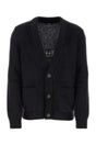 BALMAIN Black Mohair Blend Cardigan