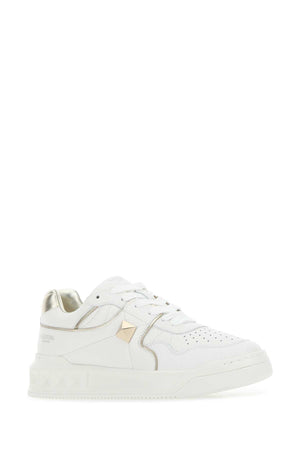 VALENTINO GARAVANI Chic Nappa Leather One Stud Sneaker for Women