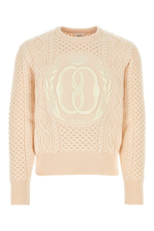 BALLY Light Pink Wool Sweater for Men