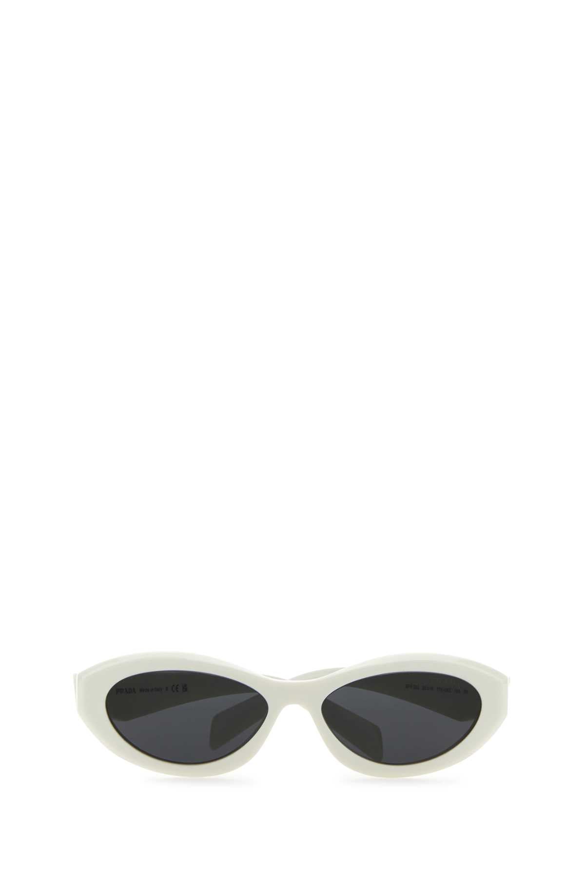 PRADA Chic White Acetate Sunglasses