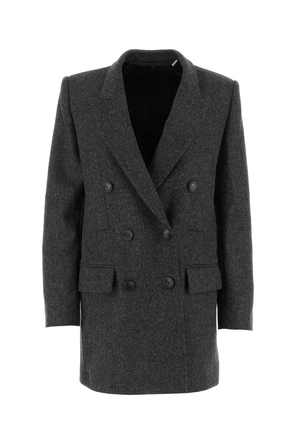 ISABEL MARANT Chic Grey Felt Blazer