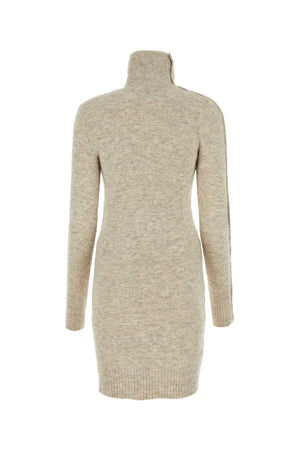 ISABEL MARANT Textured Sand Stretch Mini Sweater Dress