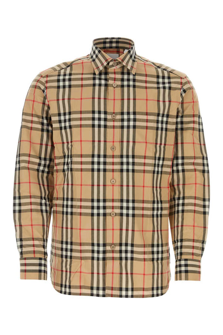 BURBERRY Embroidered Poplin Shirt for Men