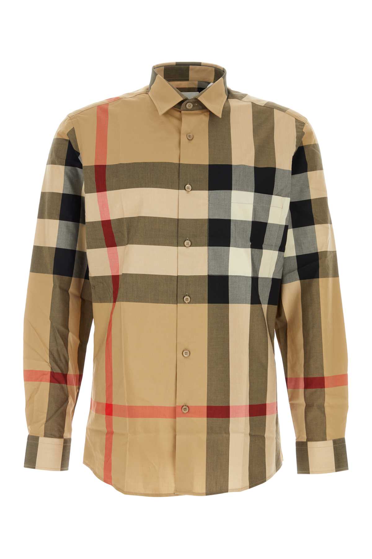 BURBERRY Embroidered Poplin Shirt for Men