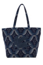 ETRO Embroidered Canvas Medium Soft Trotter Shopping Handbag - 36 cm x 38 cm