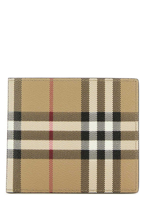 BURBERRY Checked Fabric Mini Wallet