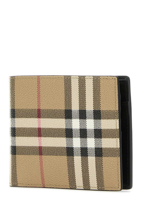 BURBERRY Checked Fabric Mini Wallet