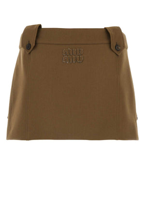 MIU MIU Chic Brown Mini Skirt