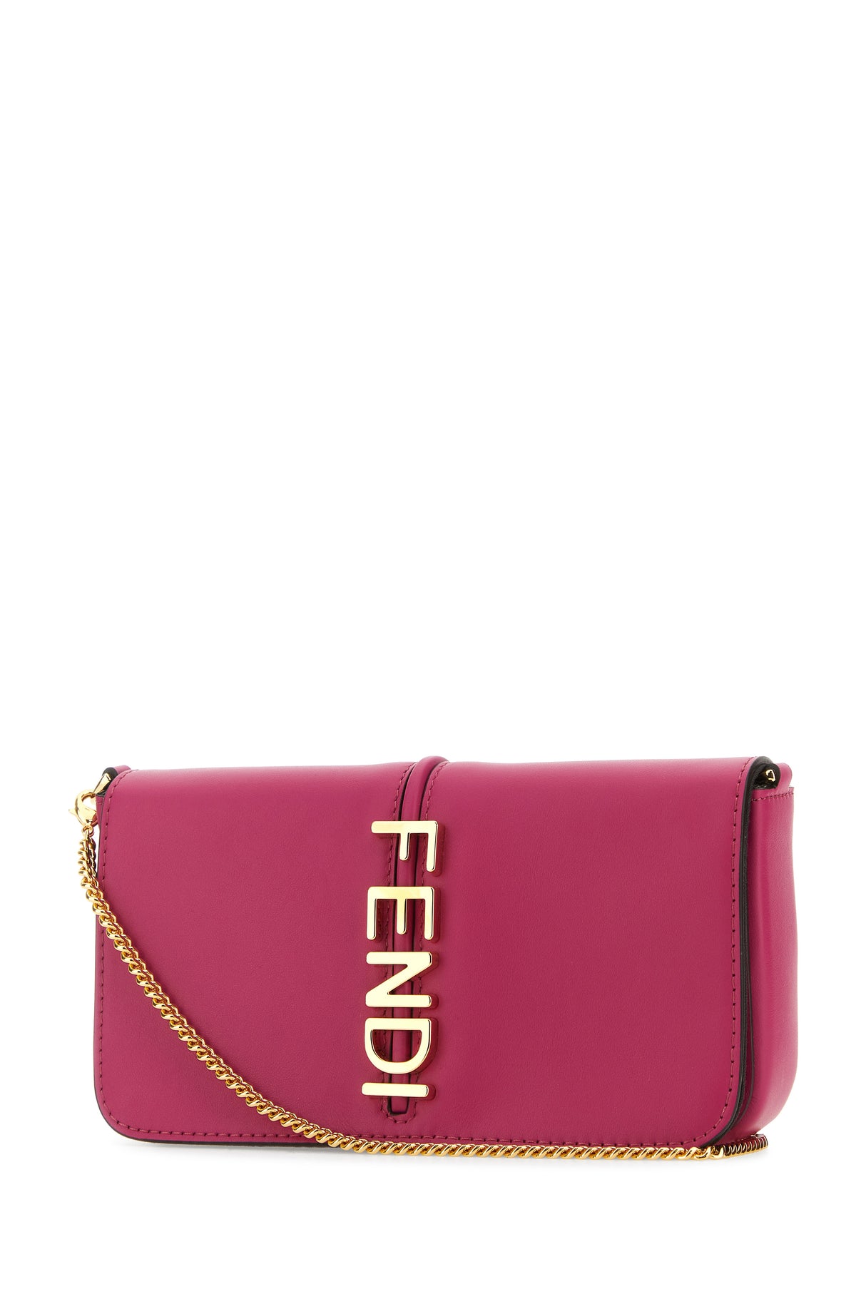 FENDI Fuchsia Leather Mini Wallet - 22 cm x 12 cm x 5 cm