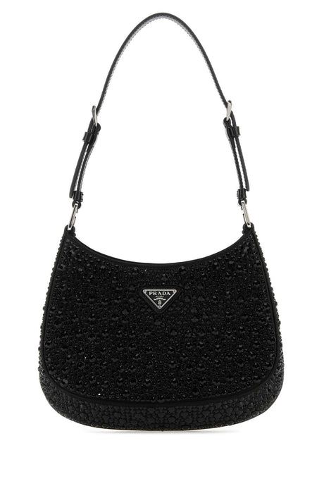 PRADA Mini Embellished Satin Cleo Handbag