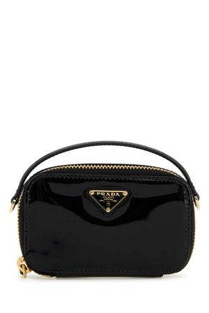 PRADA Mini Black Leather Pouch Handbag