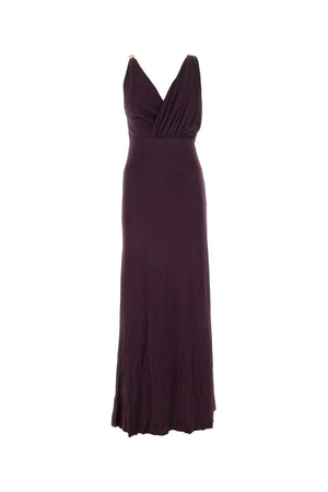 LANVIN Elegant Long Viscose Dress for Women