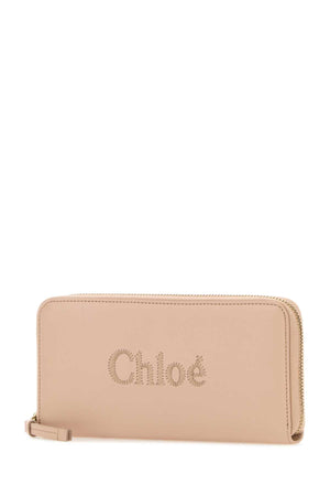 CHLOE Mini Leather Wallet with Elegant Gold Finishing - 19cm x 9cm x 2cm