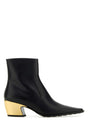 BOTTEGA VENETA Leather Tex Ankle Boots with 6 cm Heel Height