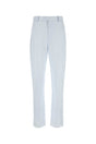 BOTTEGA VENETA Chic Pastel Light-Blue Twill Pants